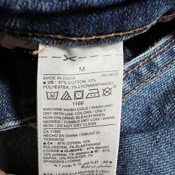 Old Navy Women's Denim Overalls Shortalls Size Medium Vacation Summer Casual - Picture 6 of 6